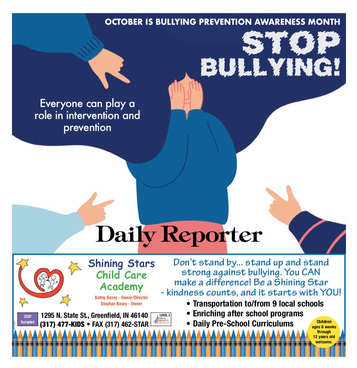 Anti-Bullying Special Section - The Daily Reporter - Greenfield Indiana